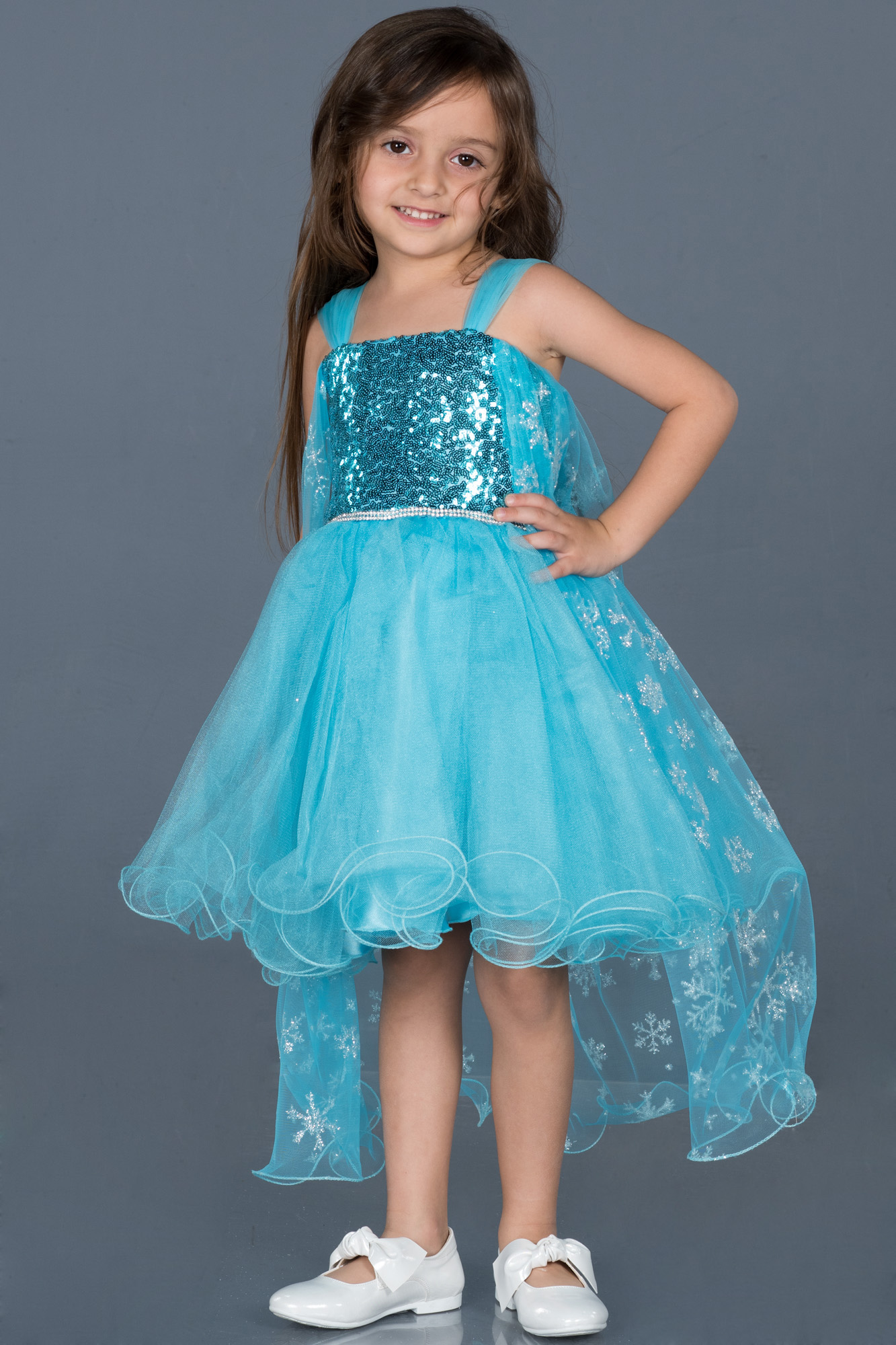 Robe De Soir E Enfants Courte Bleu Abk Abiyefon