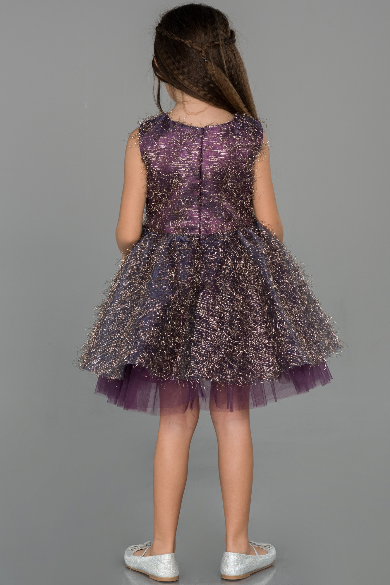 Robe De Soir E Enfants Courte Violet Fonc Abk Abiyefon