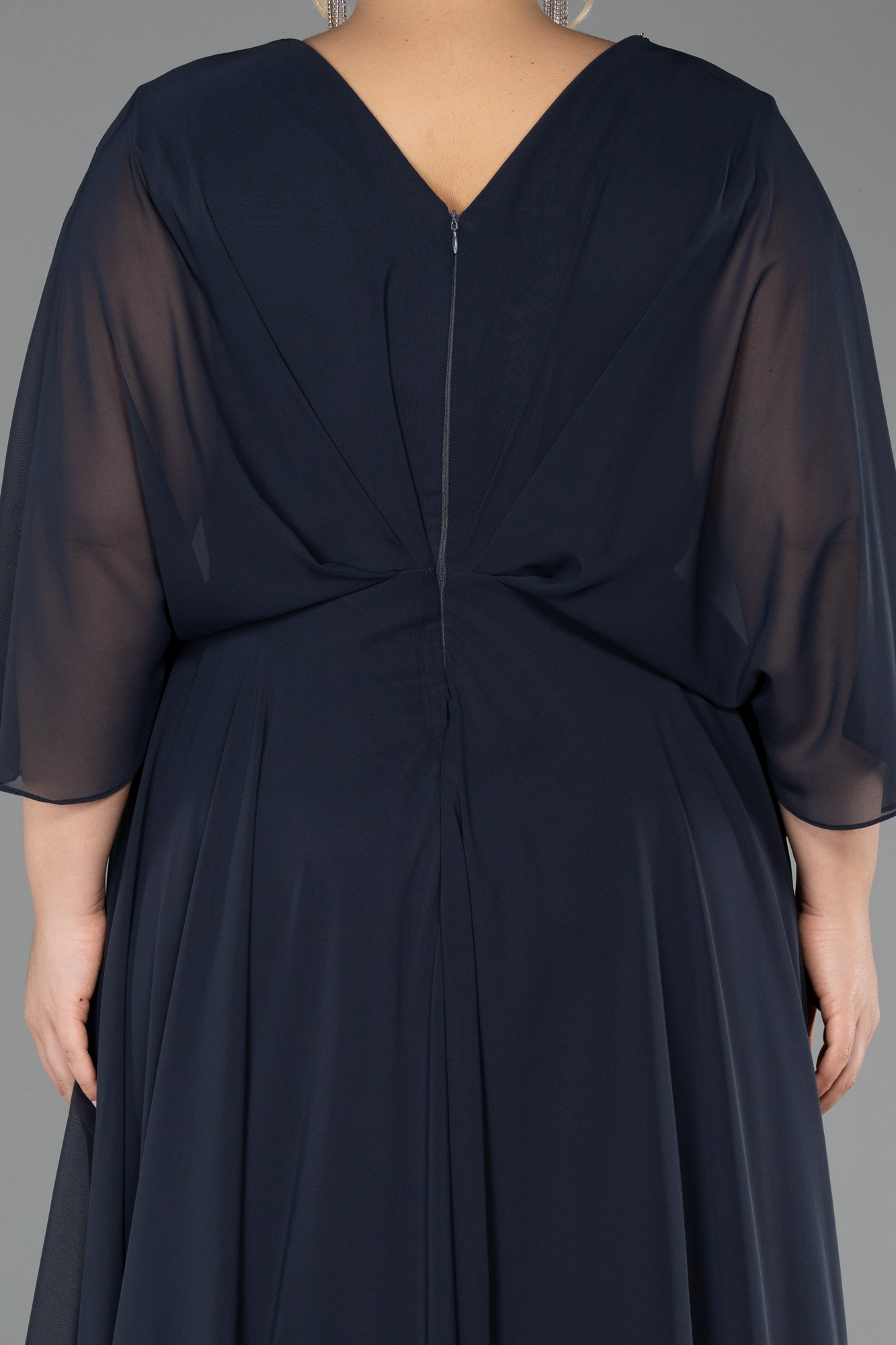 Robe de Soirée Grande Taille Longue Squameuse Anthracite ABU6729 ...