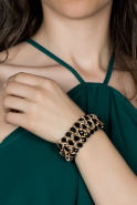 Bracelet Noir-Or EB142