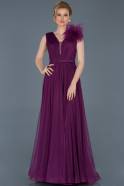Robe de Fiançaille Longue Violet ABU833