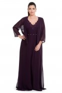 Robes À Taille Large Prune ALY6115