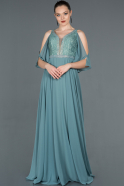 Robe de Fiançaille Longue Turquoise ABU1152