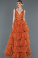Haute Couture Longue Orange ABU1192