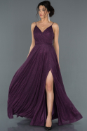 Robe de Fiançaille Longue Violet ABU808