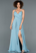 Blue Long Prom Gown ABU1305