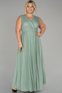 Robe Grande Taille Longue Turquoise ABU1464