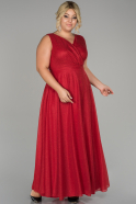 Robe Grande Taille Longue Rouge ABU1464
