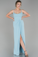 Robe de Soirée Longue Bleu clair ABU1499