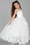 Robe de Mariage Pour Enfant Blanc OK255