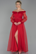 Robe de Soirée Longue Rouge ABU1791