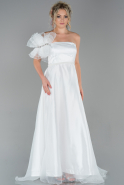 Robe de Soirée Longue Blanc ABU1795