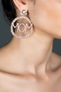 Boucle d'Oreille Rose DY383