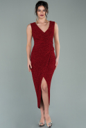 Midi Red Invitation Dress ABK388