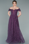 Robe De Soirée Longue Violet ABU2305