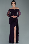Robe De Soirée Longue Violet ABU2218