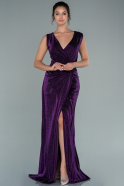 Robe De Soirée Longue Violet ABU2295