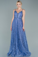 Robe de Soirée Longue Indigo ABU2551