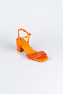 Chaussure de soirée Satin Orange ABS1104