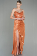 Robe de Soirée Longue Orange ABU2959