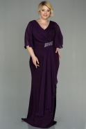 Robe Grande Taille Longue Violet ABU2863