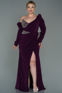 Robe de Soirée Grande Taille Longue Violet ABU3007