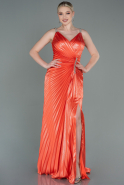 Orange Long Mermaid Prom Dress ABU2909