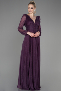 Robe de Soirée Longue Violet ABU3217