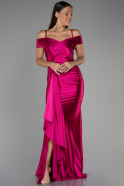 Robe de Soirée Longue Fushia ABU3240