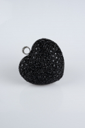 Sac de Soirée Luxe Pierreux Noir SH829