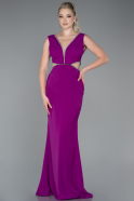 Violet Long Chiffon Prom Gown ABU3184