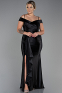 Robe Grande Taille Longue Noir ABU3255