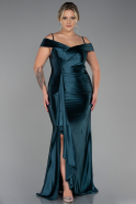 Robe Grande Taille Longue Émeraude ABU3255