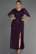 Robe Grande Taille Longue Violet ABU3279