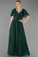 Robe de Soirée Longue Émeraude ABU3313