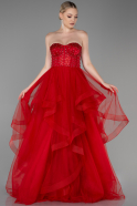 Haute Couture Longue Rouge ABU3315