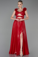 Robe de Soirée Longue Rouge ABU3327