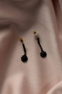 Boucle d'Oreille Noir AB532