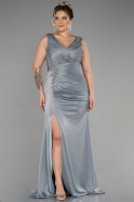 Robe de Soirée Grande Taille Longue Menthe ABU3439