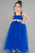 Sächsischblau Abendkleid Für Kinder Lang ABU3031