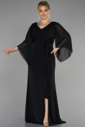 Robe de Soirée Grande Taille Longue Noir ABU3486