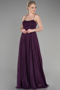 Robe de Soirée Longue Violet ABU3641
