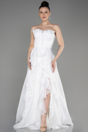 Long White Evening Dress ABU3720