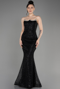 Robe de Soirée Longue Noir ABU3850