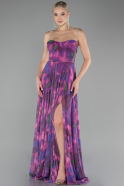 Robe de Soirée Longue Violet ABU4065