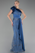 Robe de Soirée Longue Indigo ABU4059