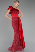 Robe de Soirée Longue Rouge ABU4059