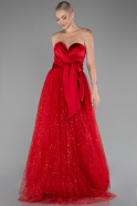 Robe de Soirée Longue Rouge ABU4069