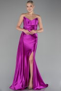 Robe de Soirée Longue Fushia ABU4072