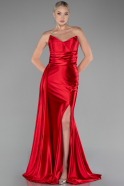 Robe de Soirée Longue Rouge ABU4072